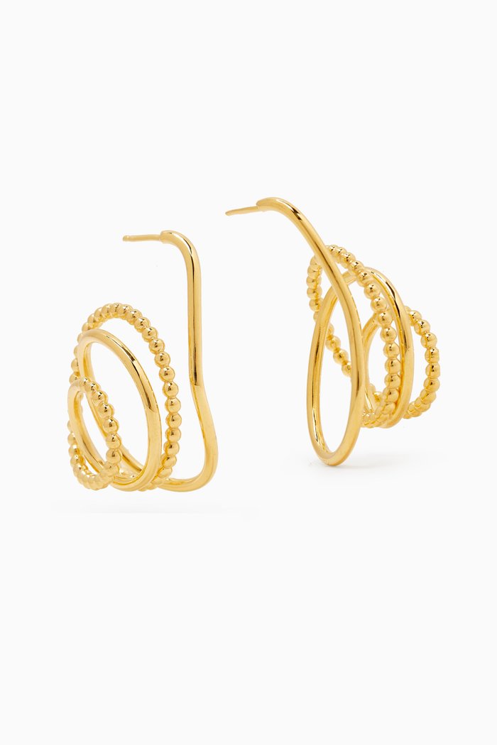 

Twisted Loop Earrings in 18kt Yellow Gold-plated Silver
