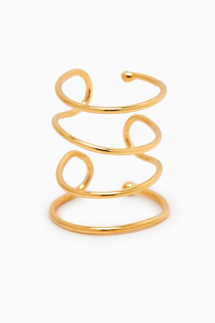 

Loop Single Ear Cuff in 18kt Gold-plated Silver