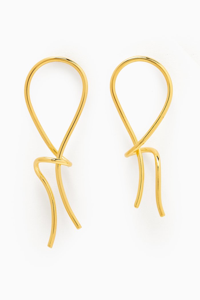 

Thread Earrings in 18kt Yellow Gold-plated Silver