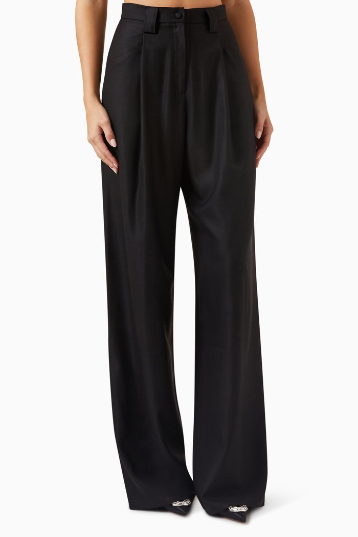

Nuri Pants in Wool, Black