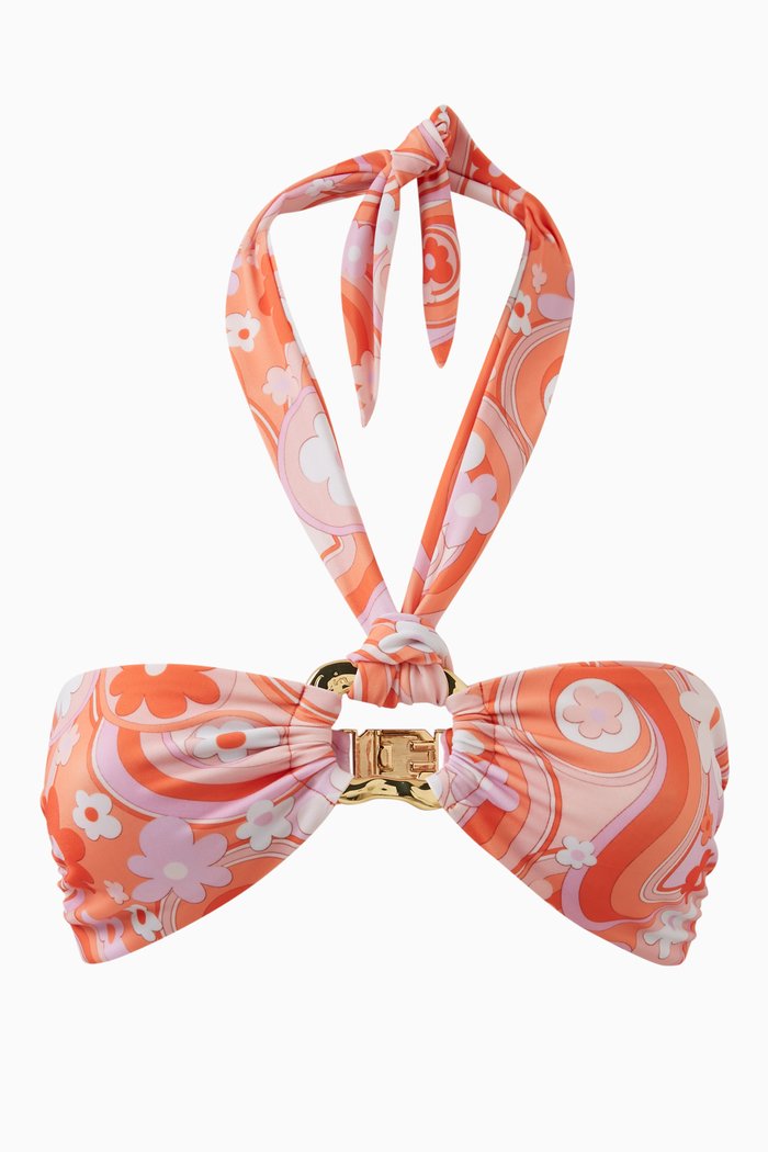 

Locket Bandeau Bikini Top in Repreve®, Multicolour
