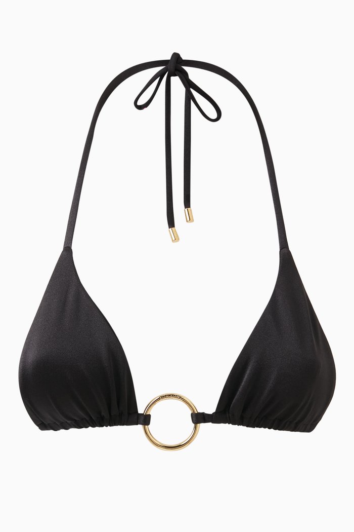 

Isle Hoop Bikini Top, Black