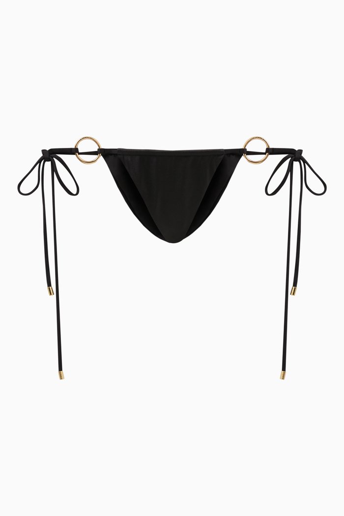 

Cove String Bikini Bottoms, Black