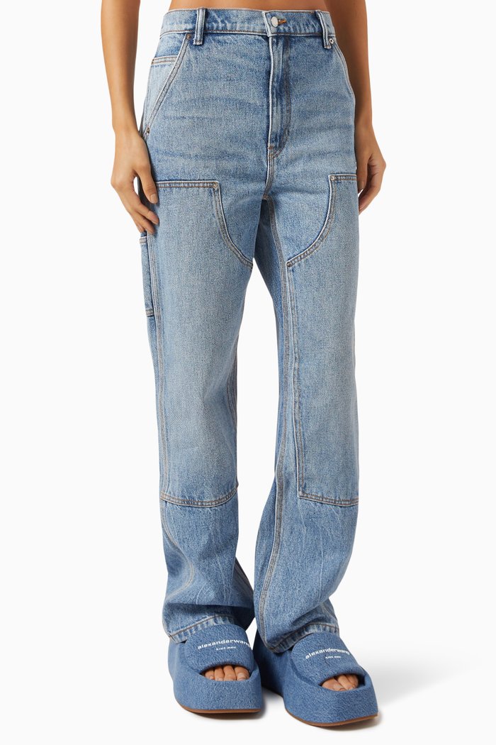 

Ez Slouch Carpenter Jeans in Denim, Blue