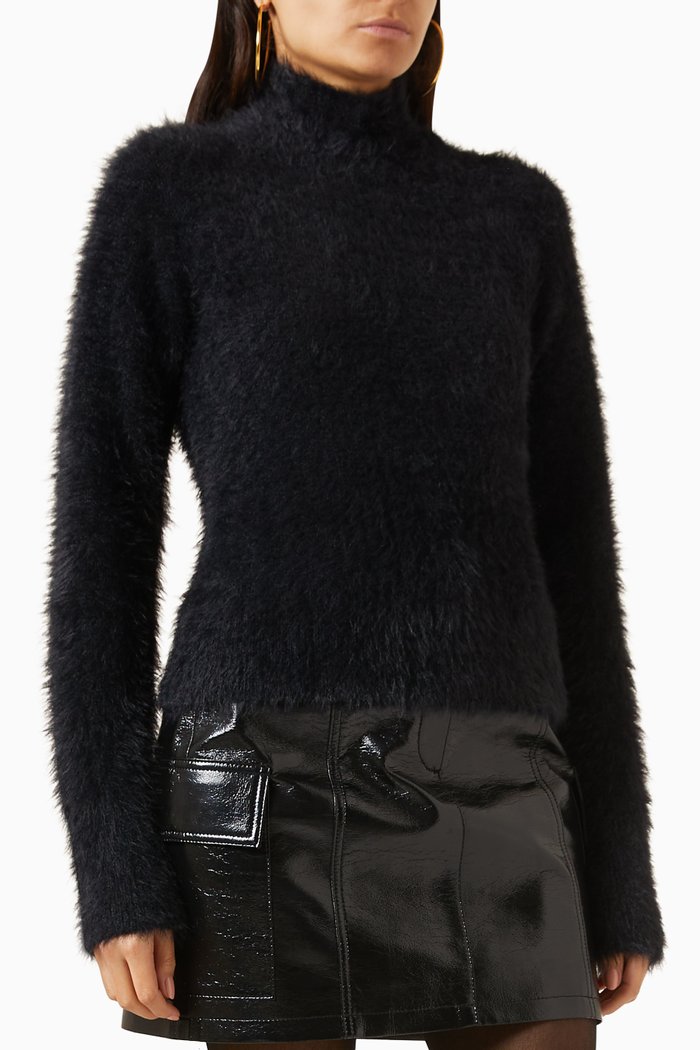 

Open-back Sweater, Black