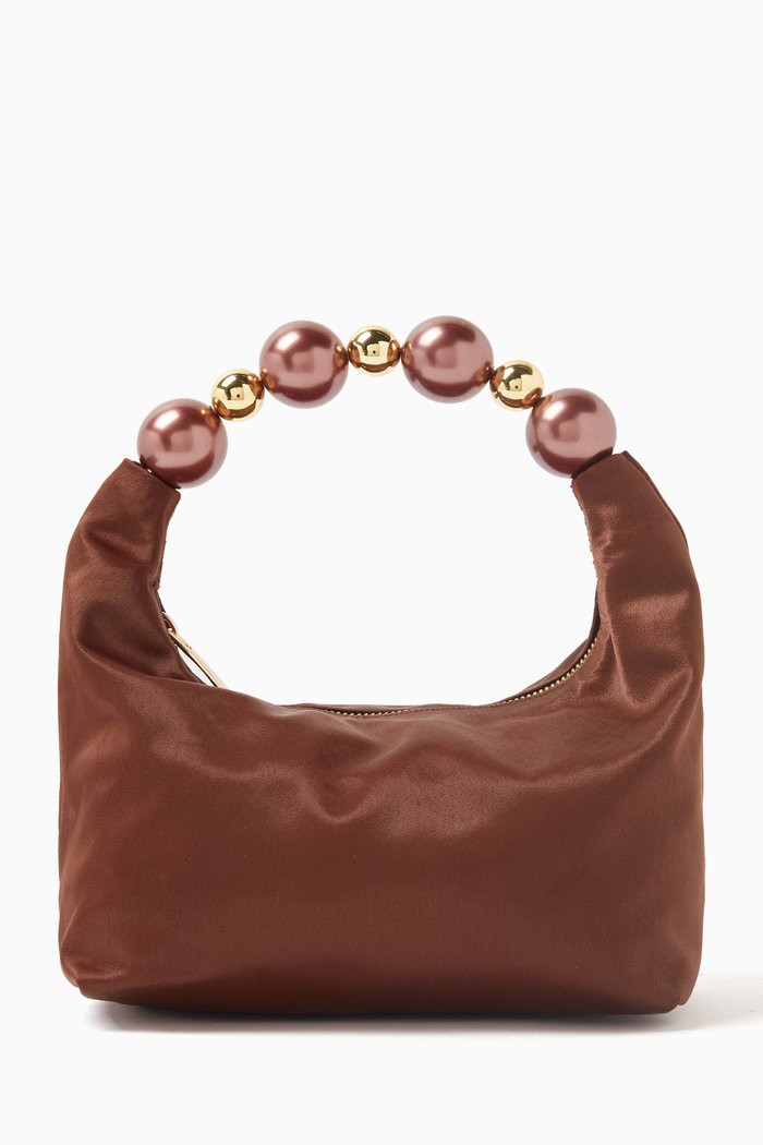 

Echappe Bag in Satin, Brown