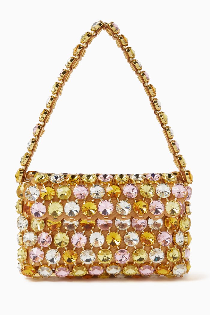 

Clochette Baguette in Crystal Beads, Multicolour