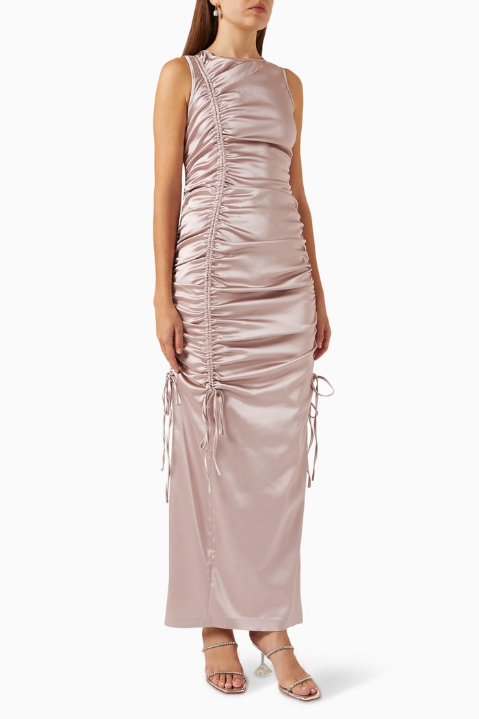

Nadine Gathered Maxi Dress, Pink
