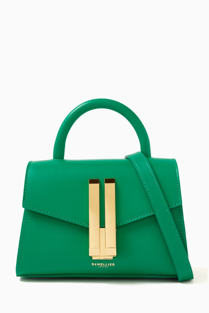 

Nano Montreal Tote bag in Smooth Leather, Green
