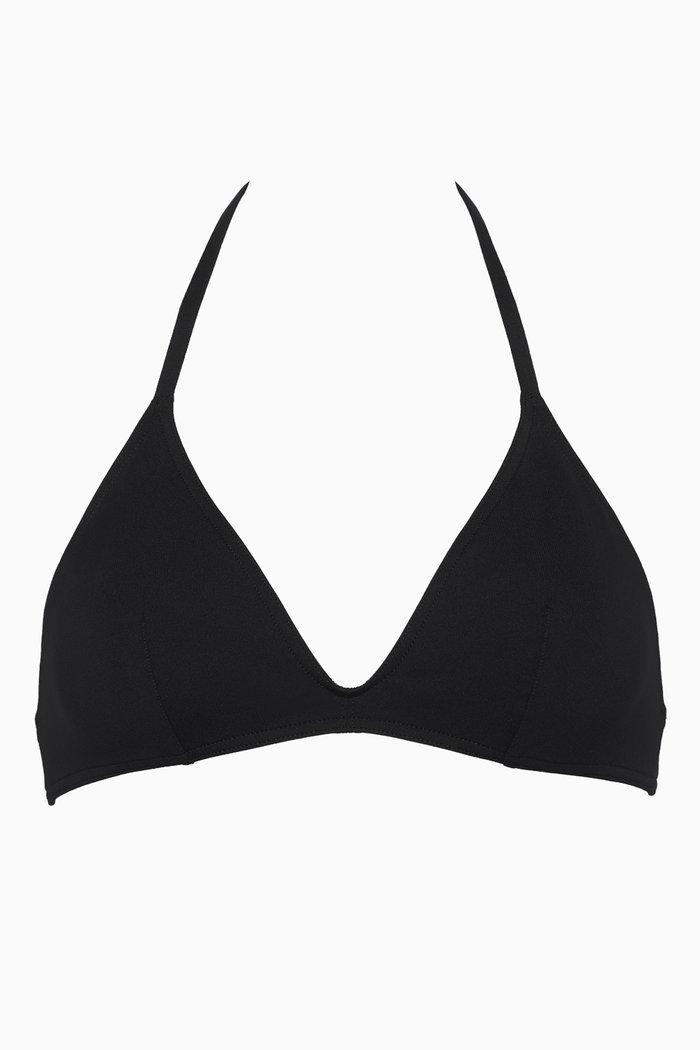 

Gang Triangle Bikini Top, Black