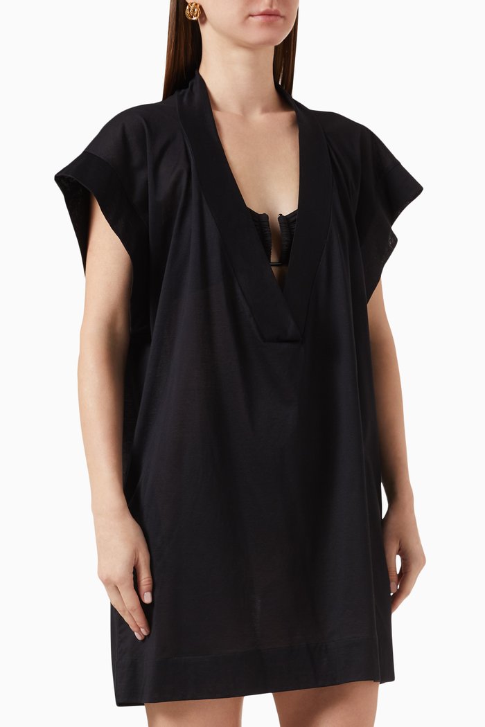 Renée Oversized T-shirt in Jersey, Black