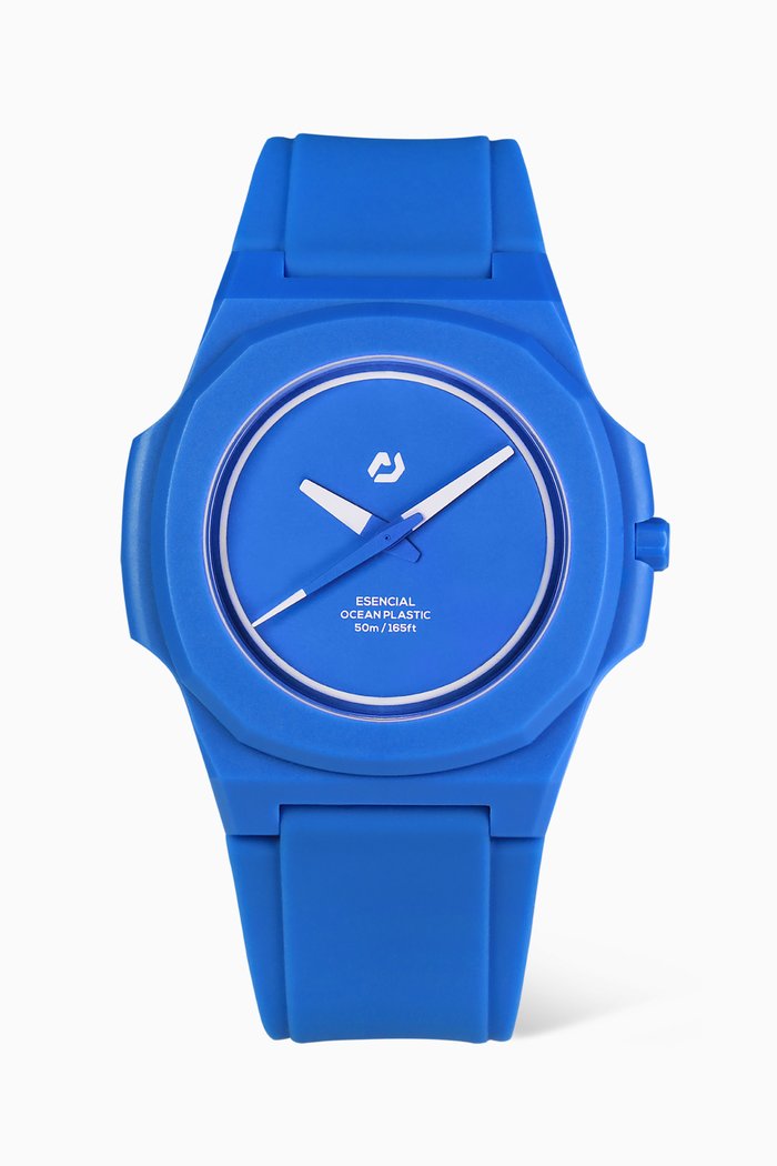 Esencial Watch in #TIDE Ocean Plastic Material®, Blue