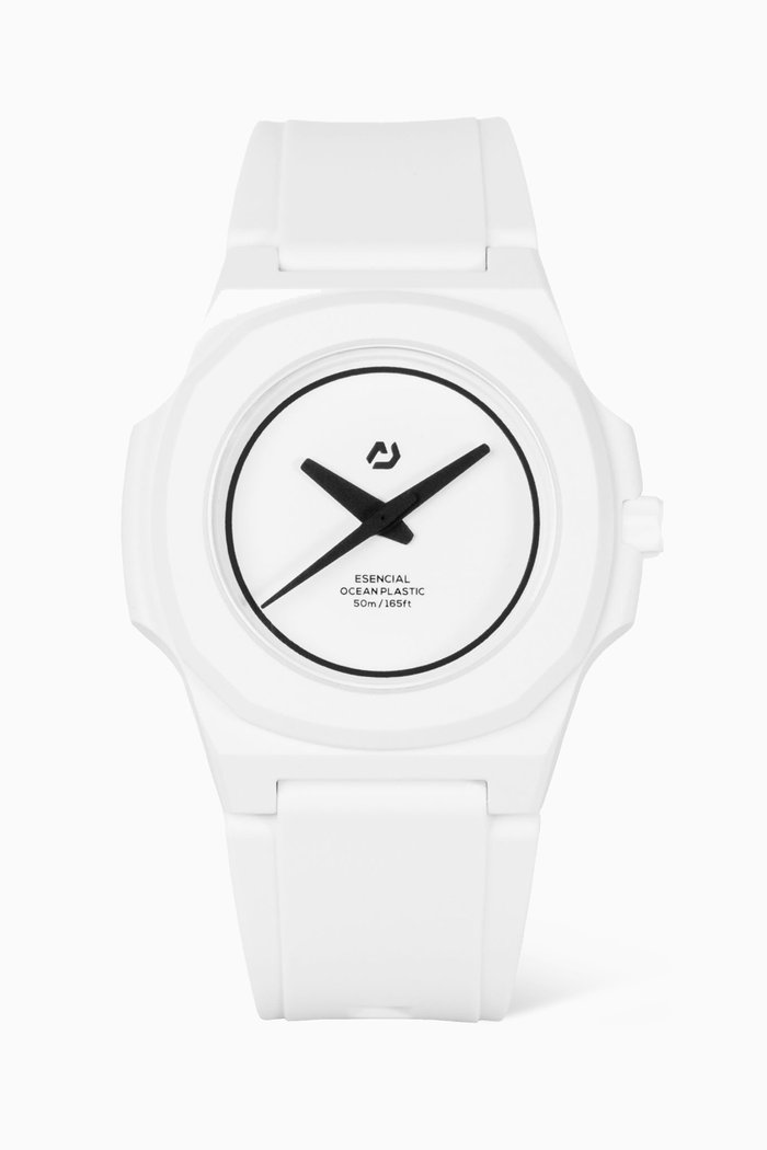 

Esencial Watch in #TIDE Ocean Plastic Material®, White
