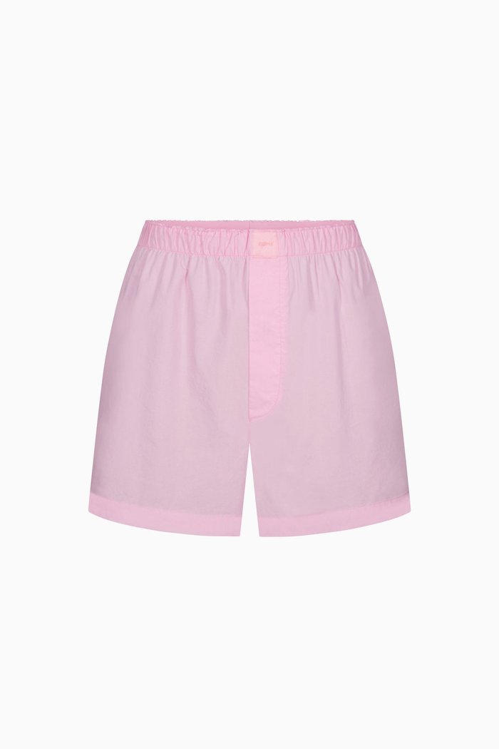 

Cotton Poplin Sleep Short, Pink