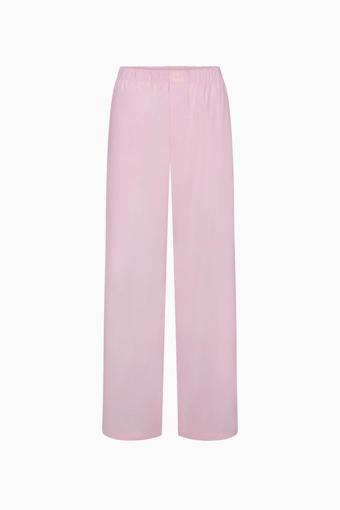 

Cotton Poplin Sleep Pant, Pink