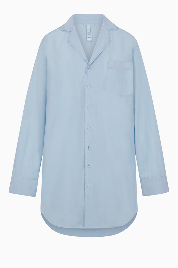 

Cotton Poplin Sleep Pant, Blue
