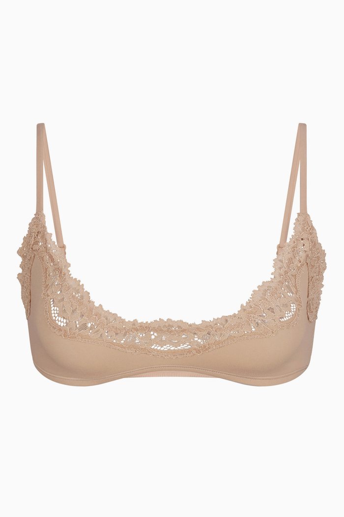 

Fits Everybody Scoop Bralette in Corded Lace, Grey