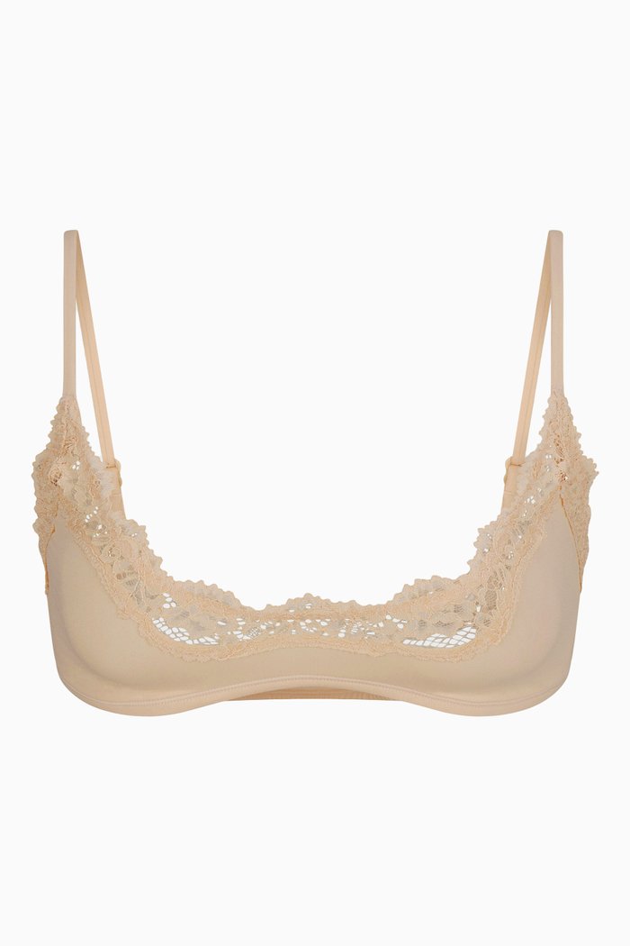 Fits Everybody Scoop Bralette in Corded Lace, Neutral