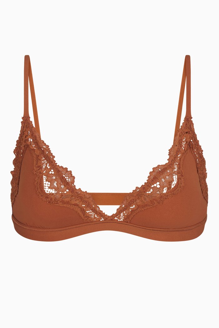 

Fits Everybody Lace Triangle Bralette, Metallic