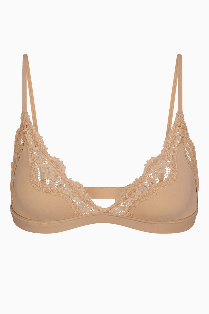 

Fits Everybody Lace Triangle Bralette, Grey