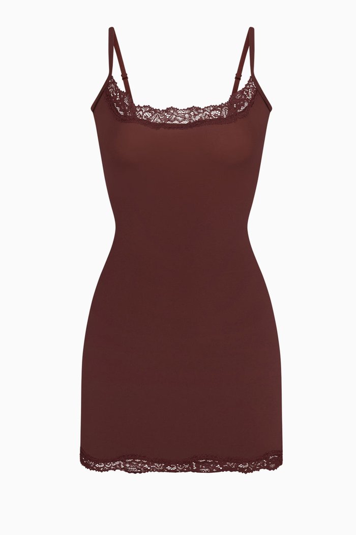 

Fits Everybody Lace Slip Dress, Brown