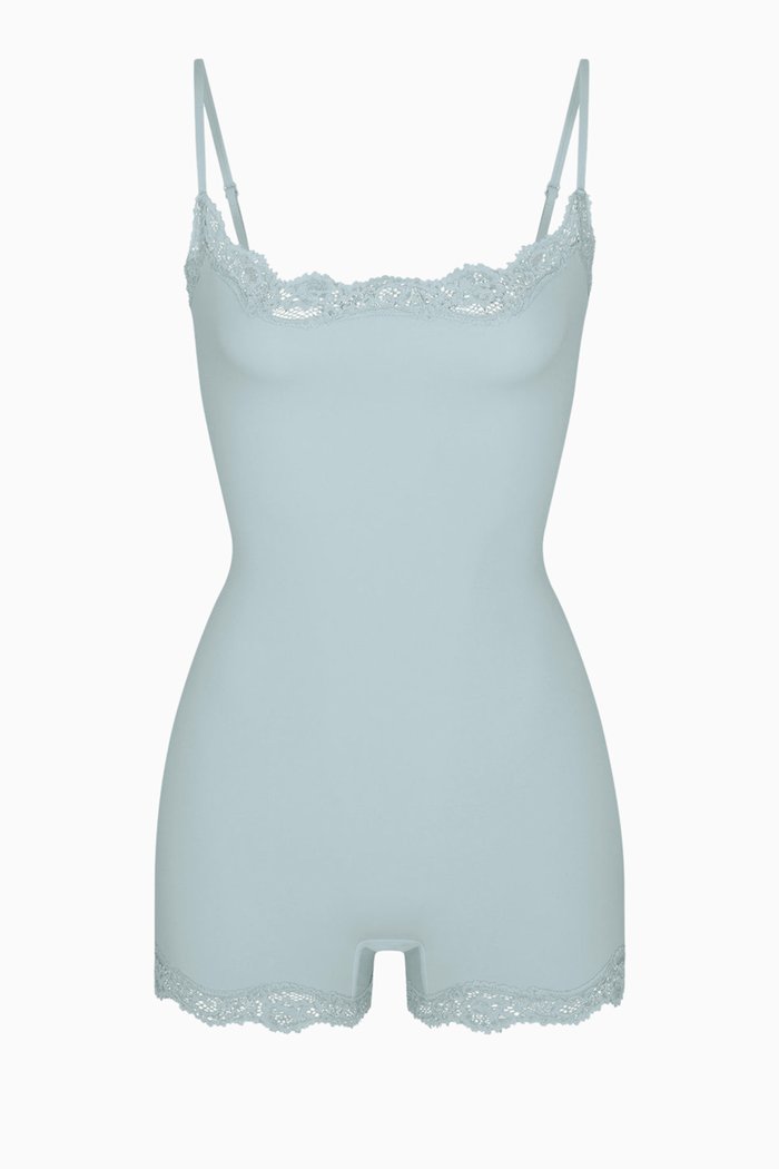 

Fits Everybody Corded Lace Onesie, Blue