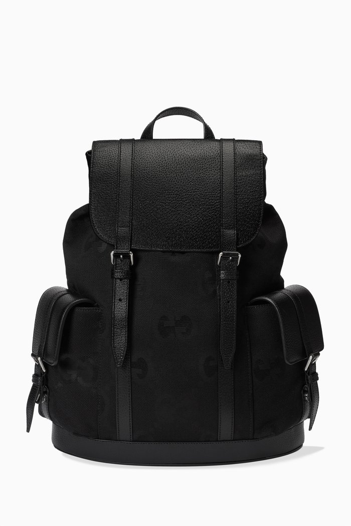 

Jumbo GG Backpack in Canvas, Black