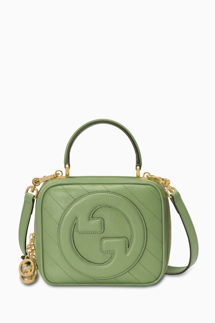

Blondie Top-handle Bag in Leather, Green