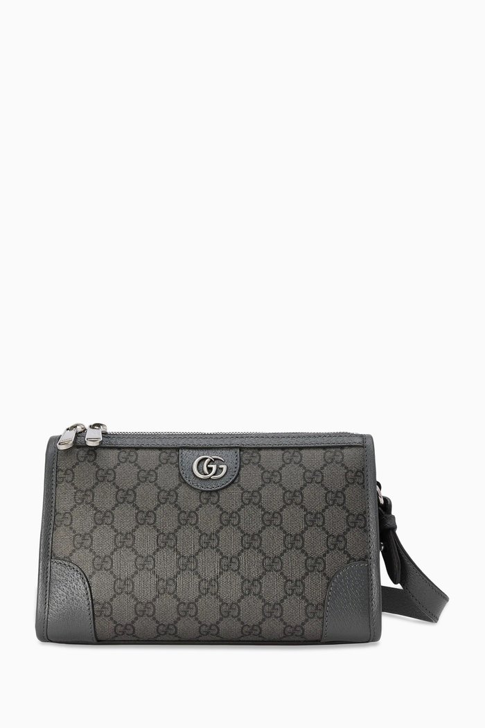 

Ophidia Messenger Bag in GG Supreme Canvas, Grey
