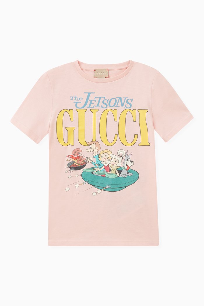 x The Jetsons Print T-shirt in Cotton, Pink