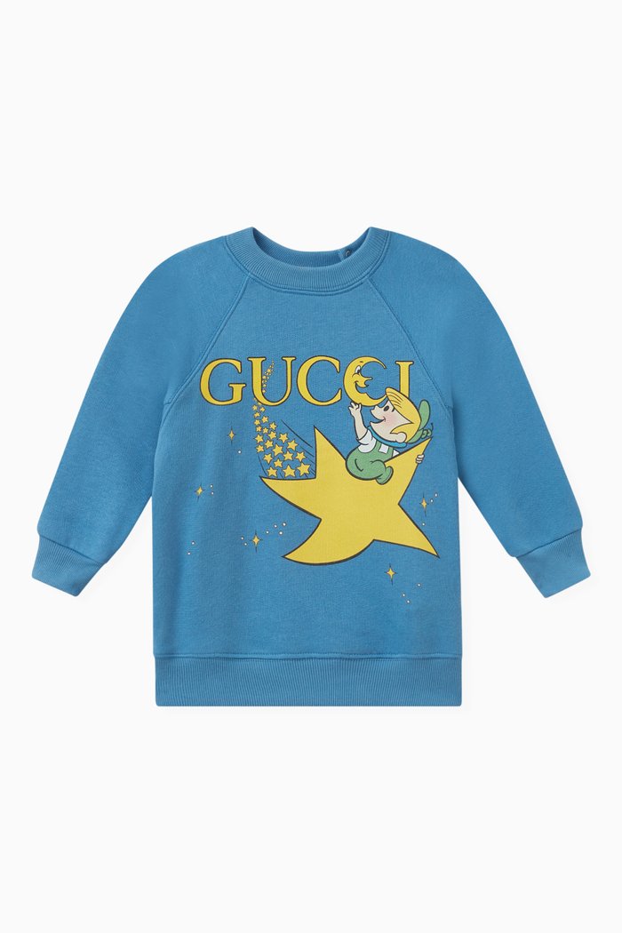 

x The Jetsons Print Sweatshirt in Cotton, Blue