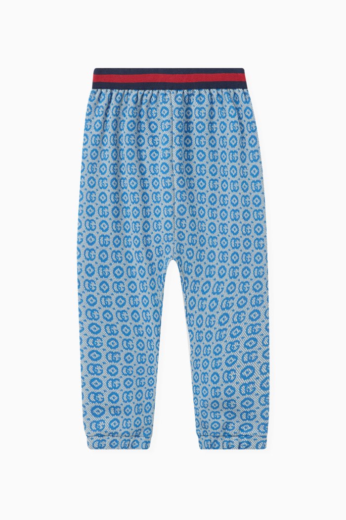 

Logo-motif Trousers in Polyamide-blend, Blue