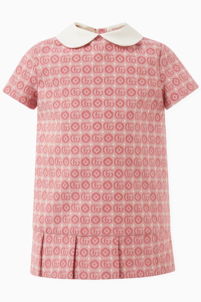 

Logo-print Dress in Cotton, Pink