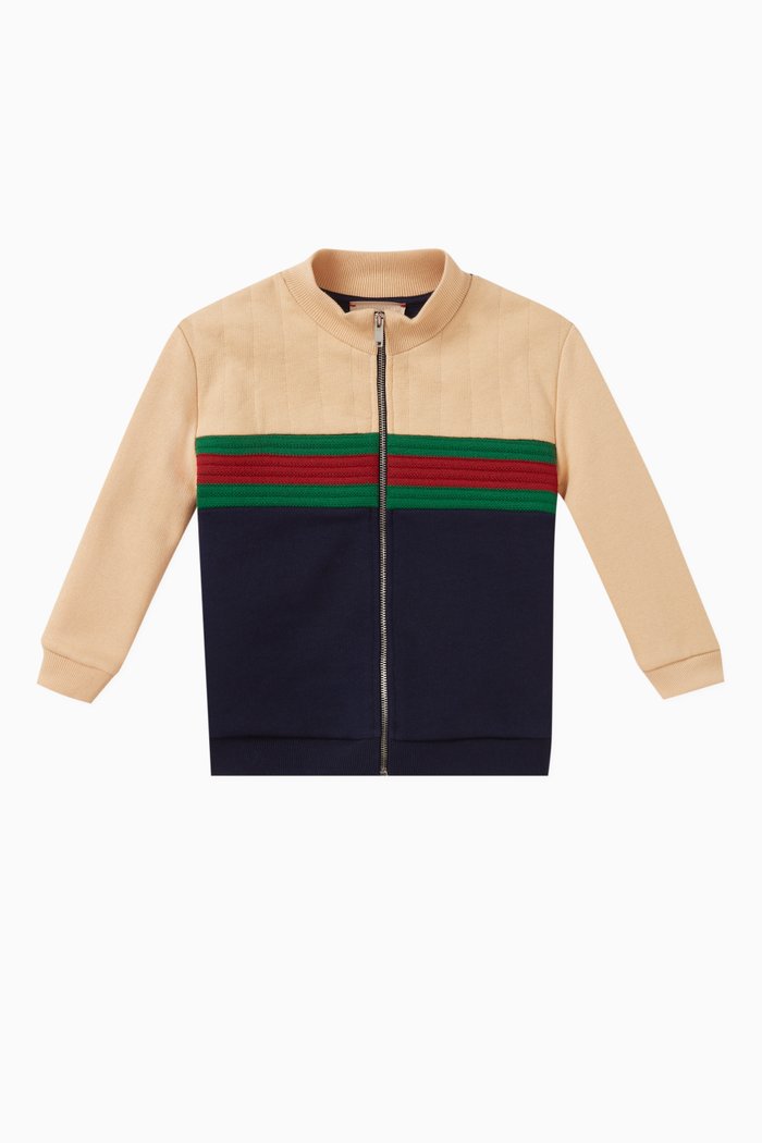 

Stripe-detail Jacket, Blue