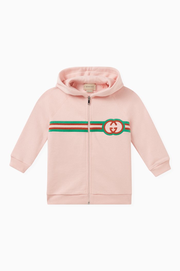 

Logo-detail Jacket in Cotton, Pink