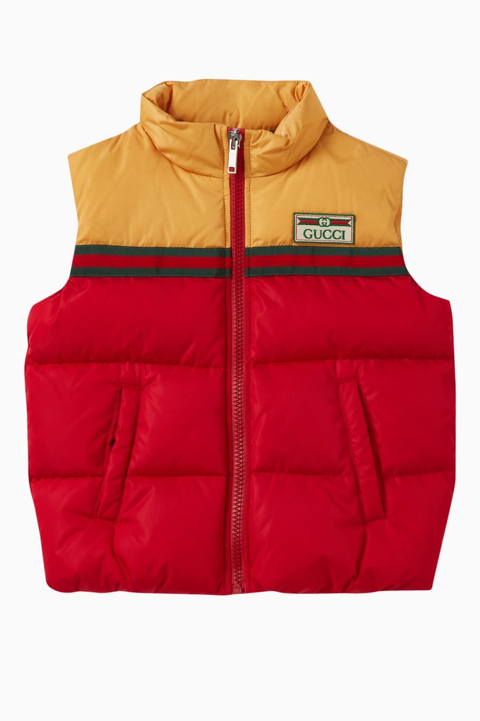 

Gucci Logo Patch Gillet, Red