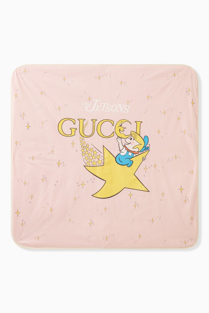 

x The Jetsons Baby Blanket in Cotton, Pink
