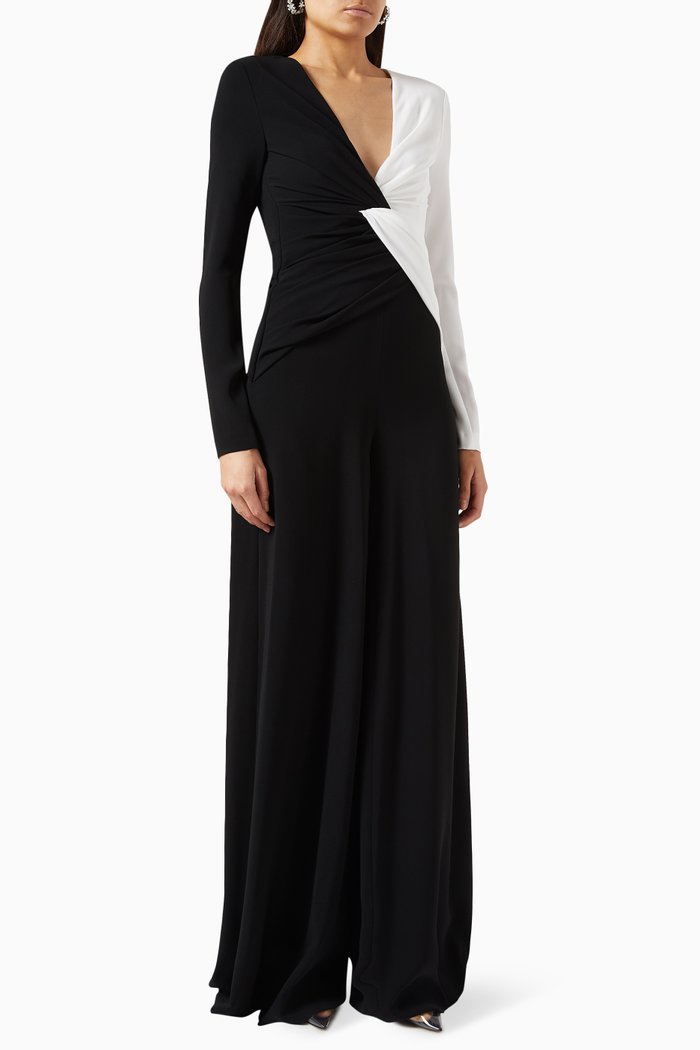 

Monochrome Wide-leg Jumpsuit, Multicolour