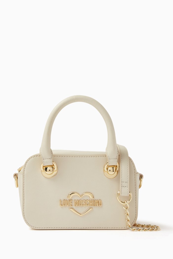 

Hollies Crossbody Bag in Faux Leather, White