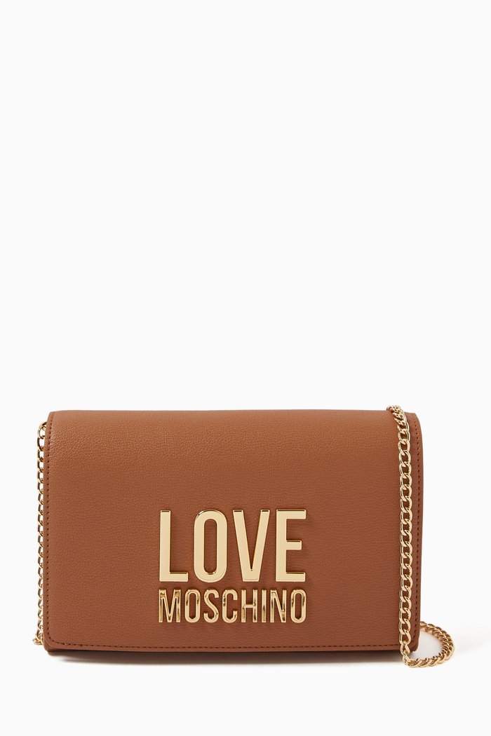 

Daily Crossbody Bag in Faux Leather, Brown