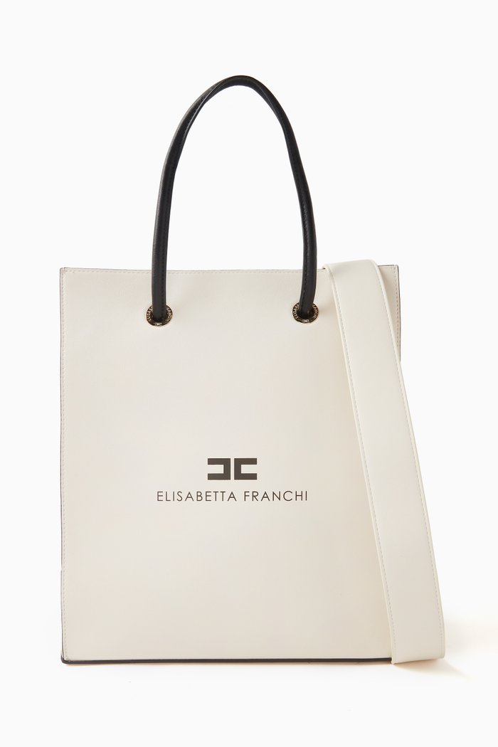 

EF 24/7 Tote Bag in Faux Leather, Neutral