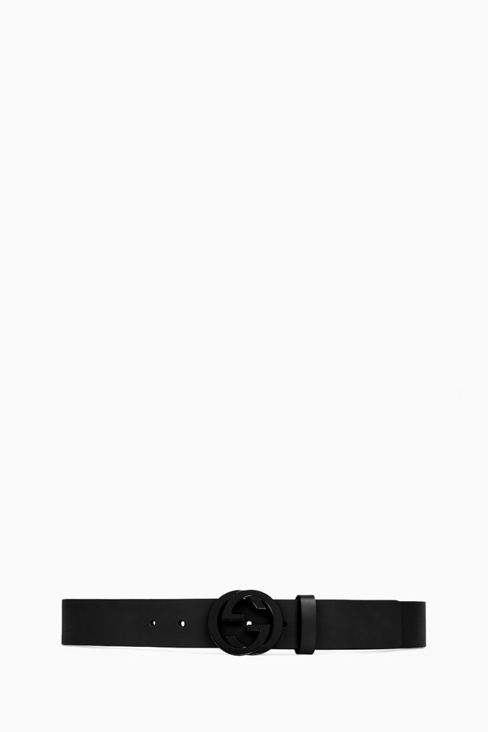 

Matte Belt in Leather, Black