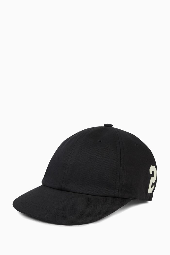 

Gucci Patch Baseball Hat in Cotton Canvas, Black