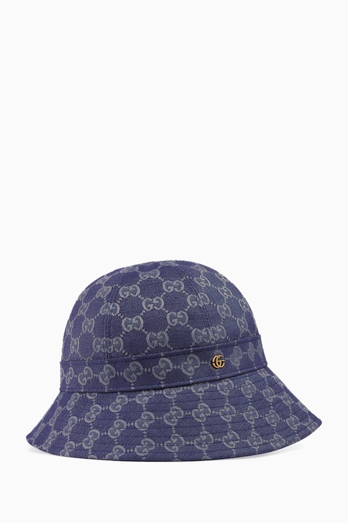 

Bucket Hat in GG Canvas, Blue