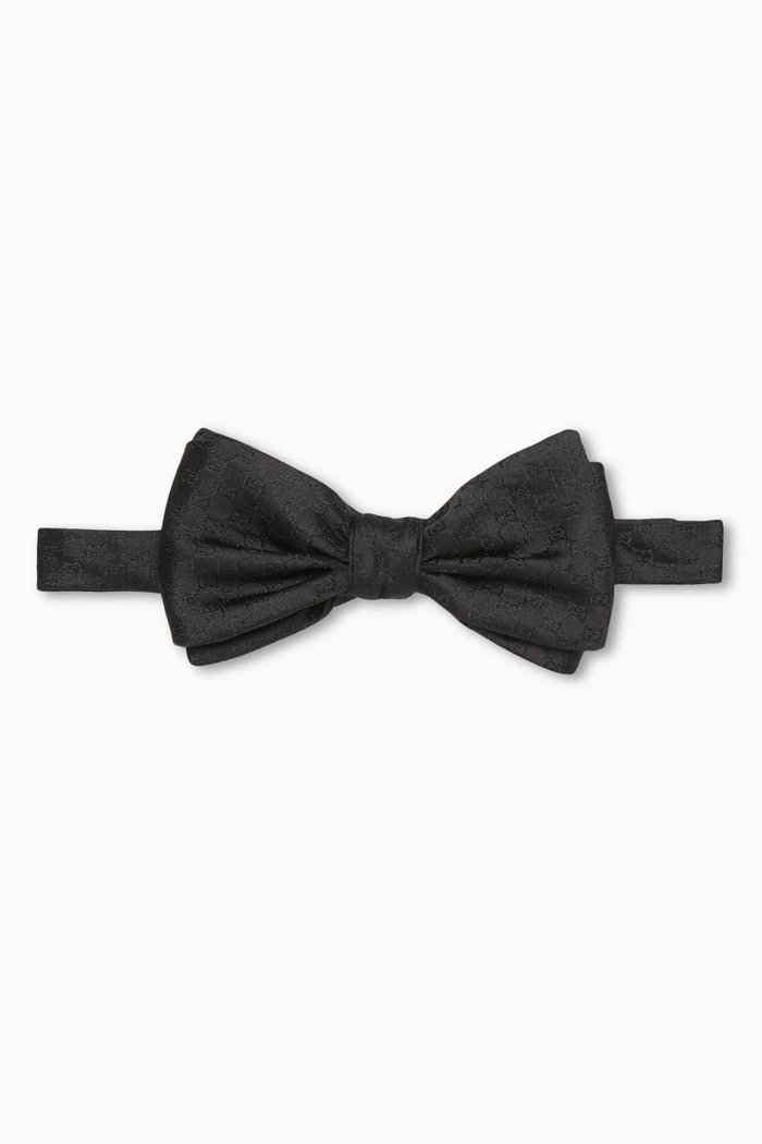 

Bow Tie in GG Silk Jacquard, Black