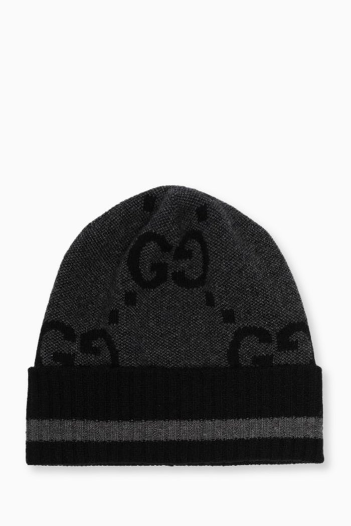 

Hat in GG Knit Cashmere, Grey