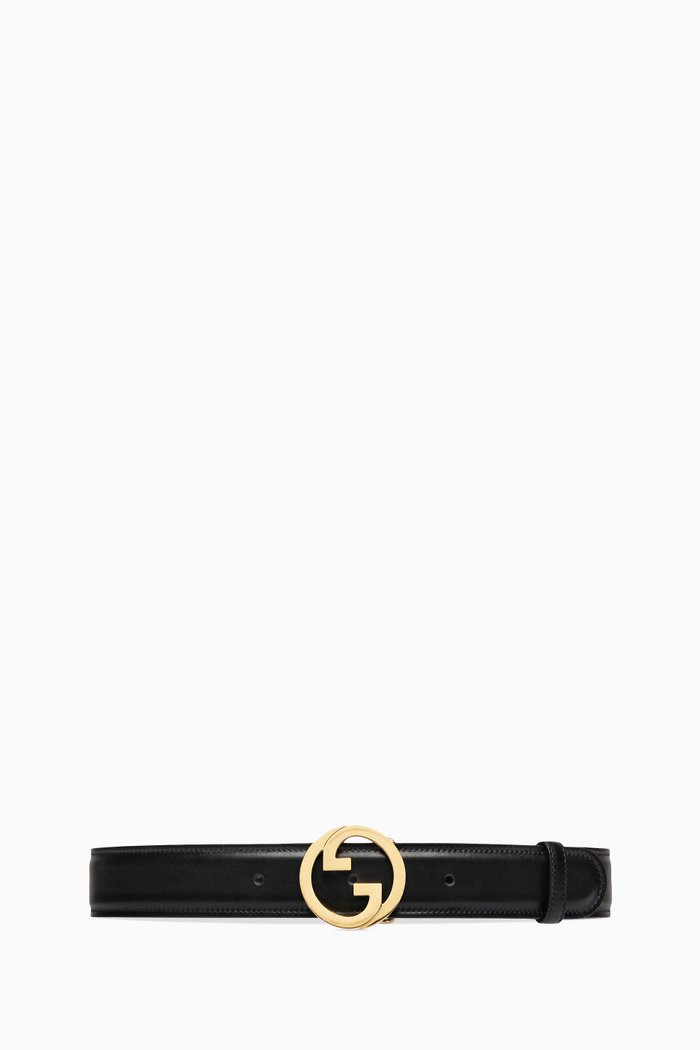 

Blondie Belt in Leather, Black