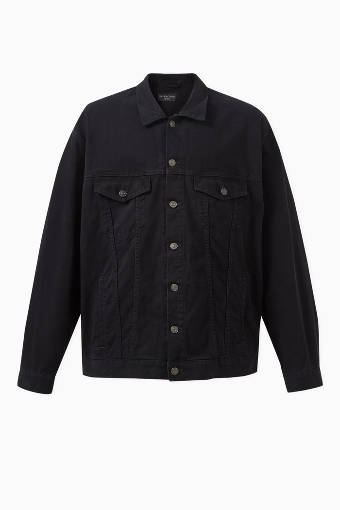 

Gaffer Oversized Jacket in Denim, Black