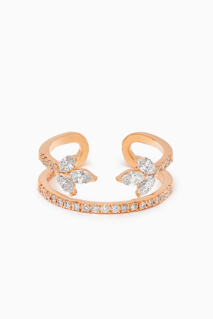 

Diamond Knuckle Ring in 18kt Rose Gold