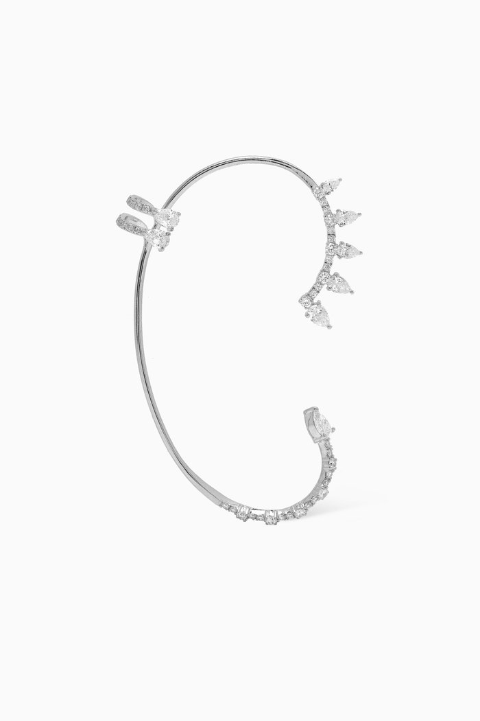 

Diamond Single Ear Cuff in 18kt White Gold